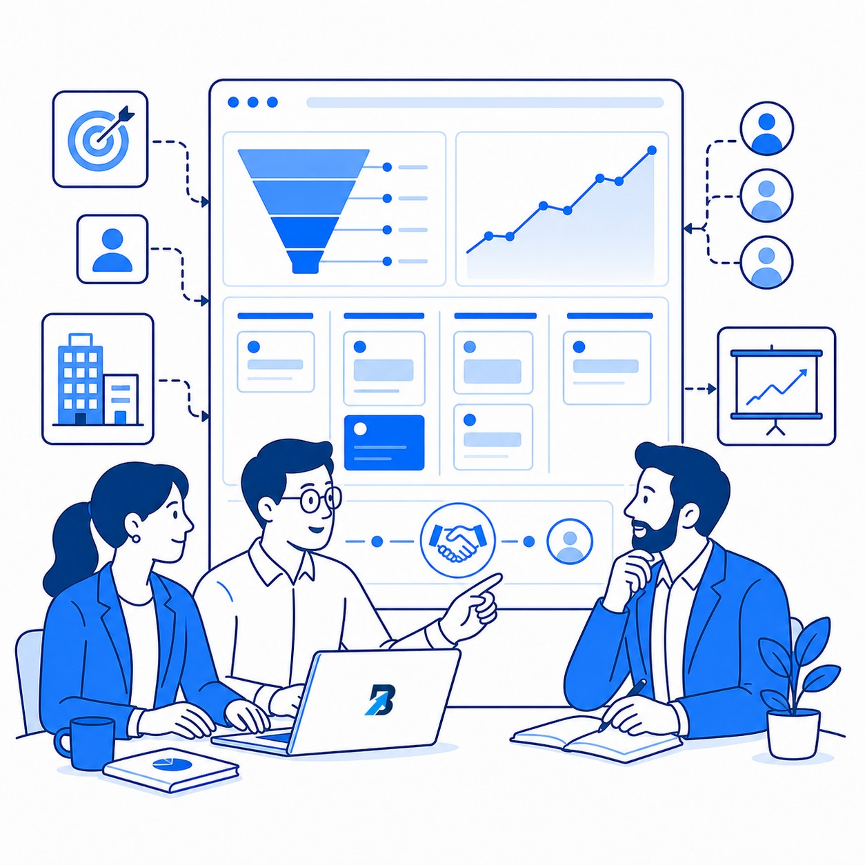 b2b kampanie google ads meta ads boosteo